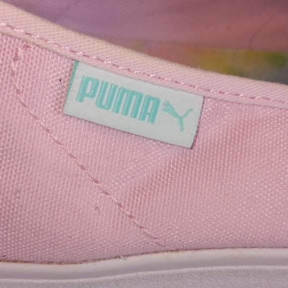 Puma Women's 9.5 Pink White Loafers Slip On's  Flats - Picture 4 of 10